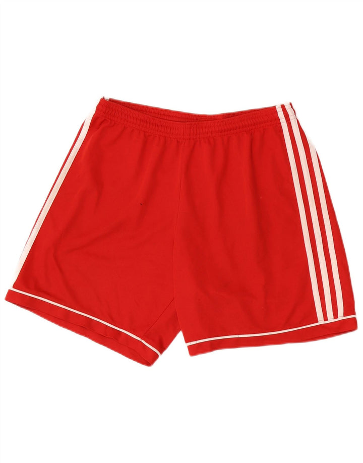 Мужские спортивные шорты Adidas Regular с графикой, средний красный полиэстер, спортивные