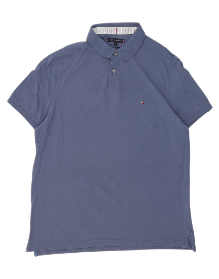 TOMMY HILFIGER Mens Regular Fit Polo Shirt XL Blue