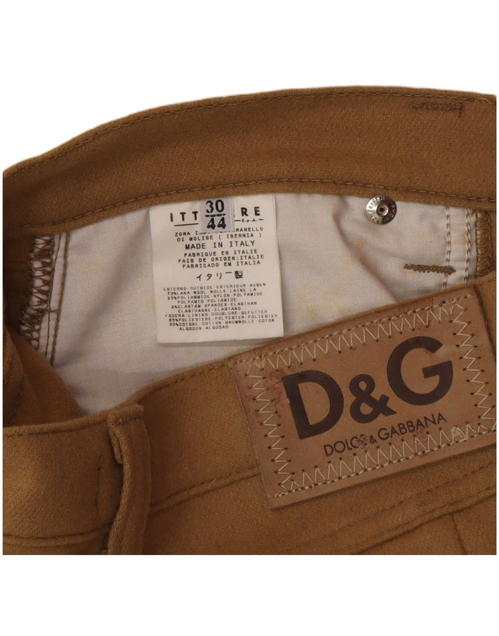 Женская юбка-карандаш Dolce & Gabbana IT 44 Medium W30 Бежевая шерсть