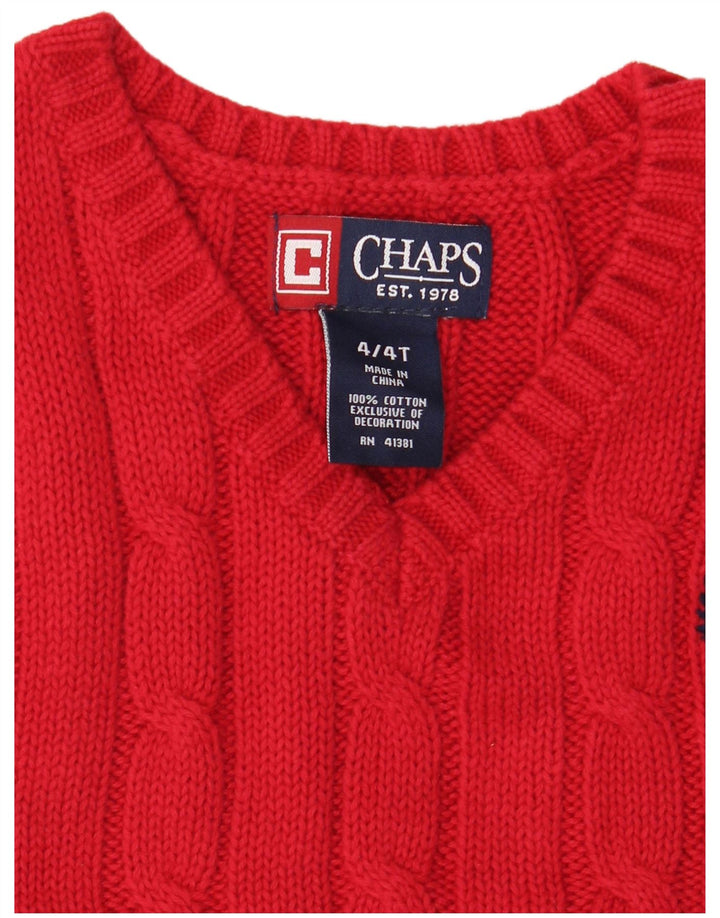 Майка-майка Chaps Boys, 3-4 года, красный хлопок