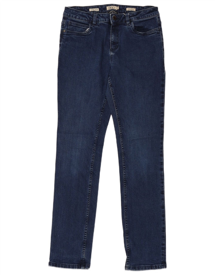 DACK'S Womens Regular Fit Straight Jeans IT 44 Medium W30 L29  Navy Blue