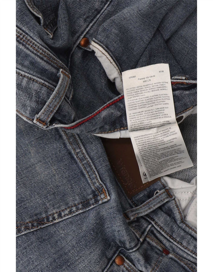 Мужские обычные прямые джинсы Wrangler W36 L30, синий хлопок
