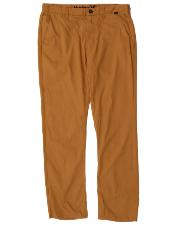 Мужские прямые брюки чинос Nike Dri Fit Hurley W34 L30, коричневые, хлопковые