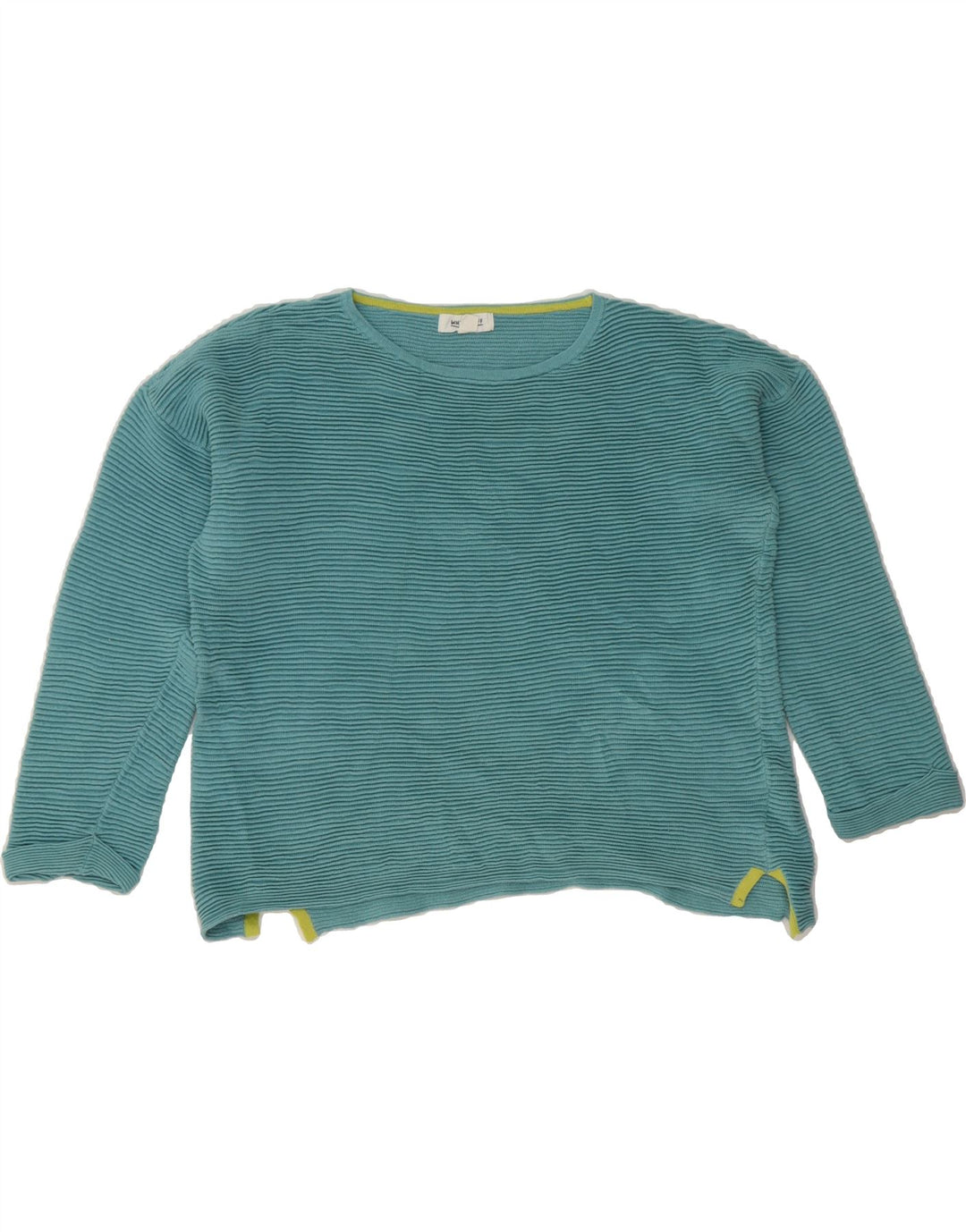 WHITE STUFF Womens Oversized Boat Neck Jumper Sweater UK 10 Small  Green Vintage White Stuff and Second-Hand White Stuff from Messina Hembry 