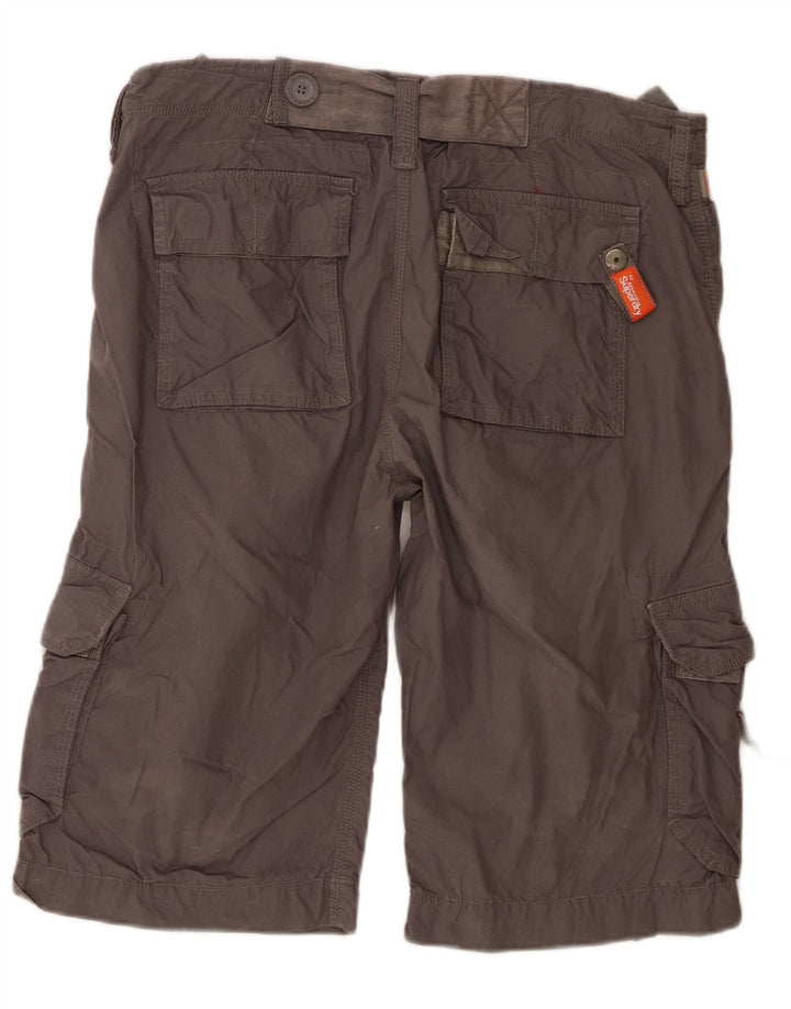 Superdry Мужские шорты-карго, большие W36, серый хлопок