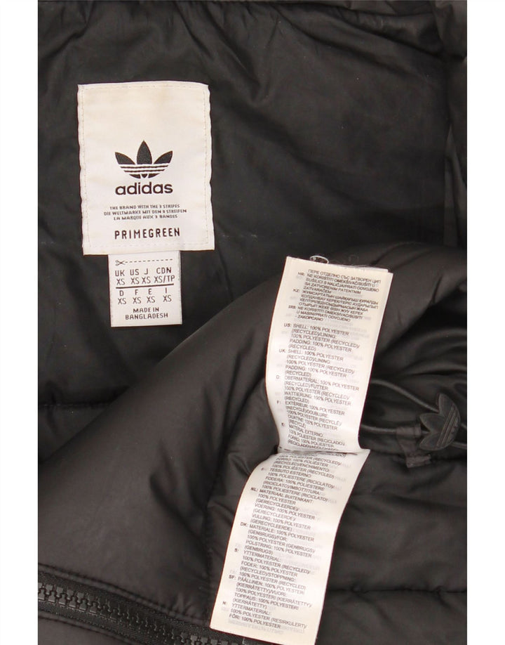 Мужская утепленная куртка свободного покроя Adidas UK 34 XS, черный полиэстер