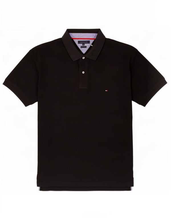 Мужская рубашка-поло Tommy Hilfiger 4XL, черный хлопок