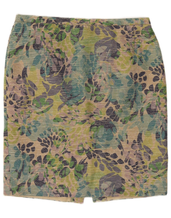 Женская юбка-карандаш Gattinoni UK 18 XL W36, разноцветный полиэстер с цветочным принтом