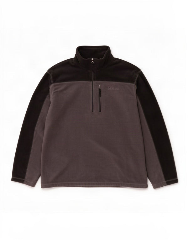 Мужской флисовый джемпер Mountain Warehouse с воротником на молнии, 3XL, серый с цветными блоками