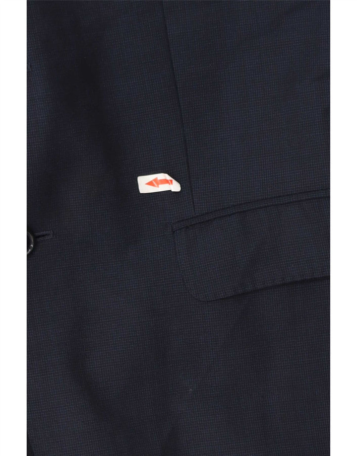 Мужской пиджак Massimo Dutti на 2 пуговицах IT 48 Medium Navy Blue Wool