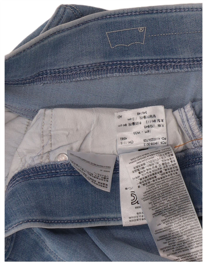 Женские джинсы-джеггинсы с высокой талией LEVI'S США 16 2XL W33 L31 Синий хлопок
