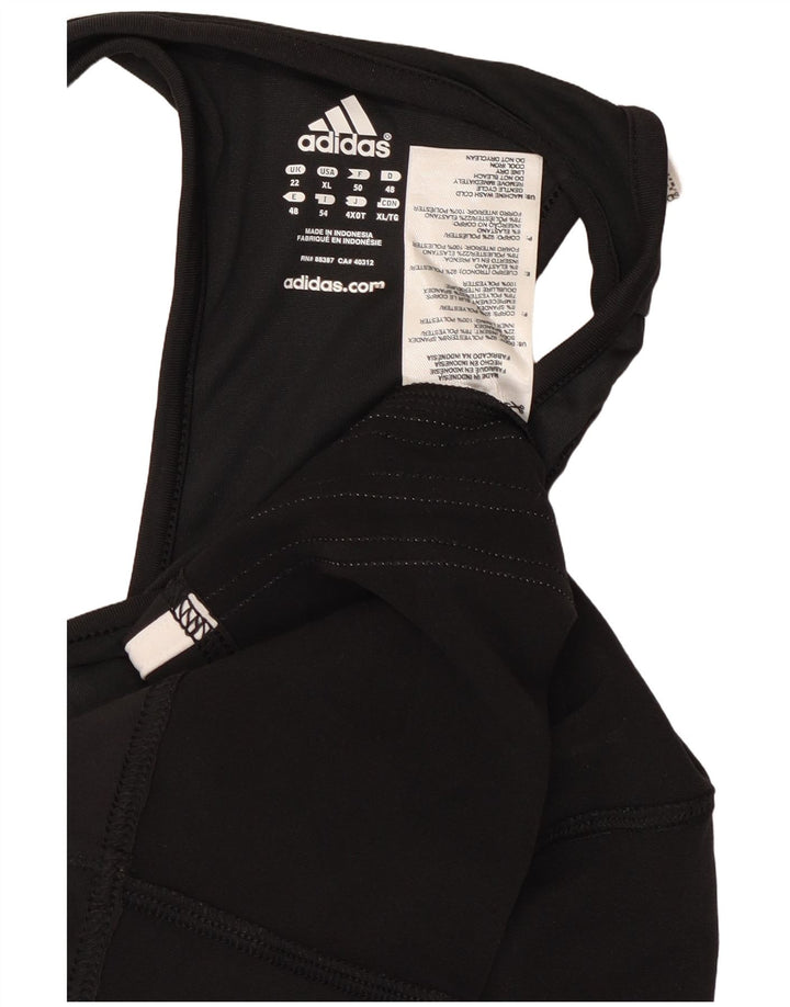 Женский жилет Adidas UK 22 3XL, черный полиэстер