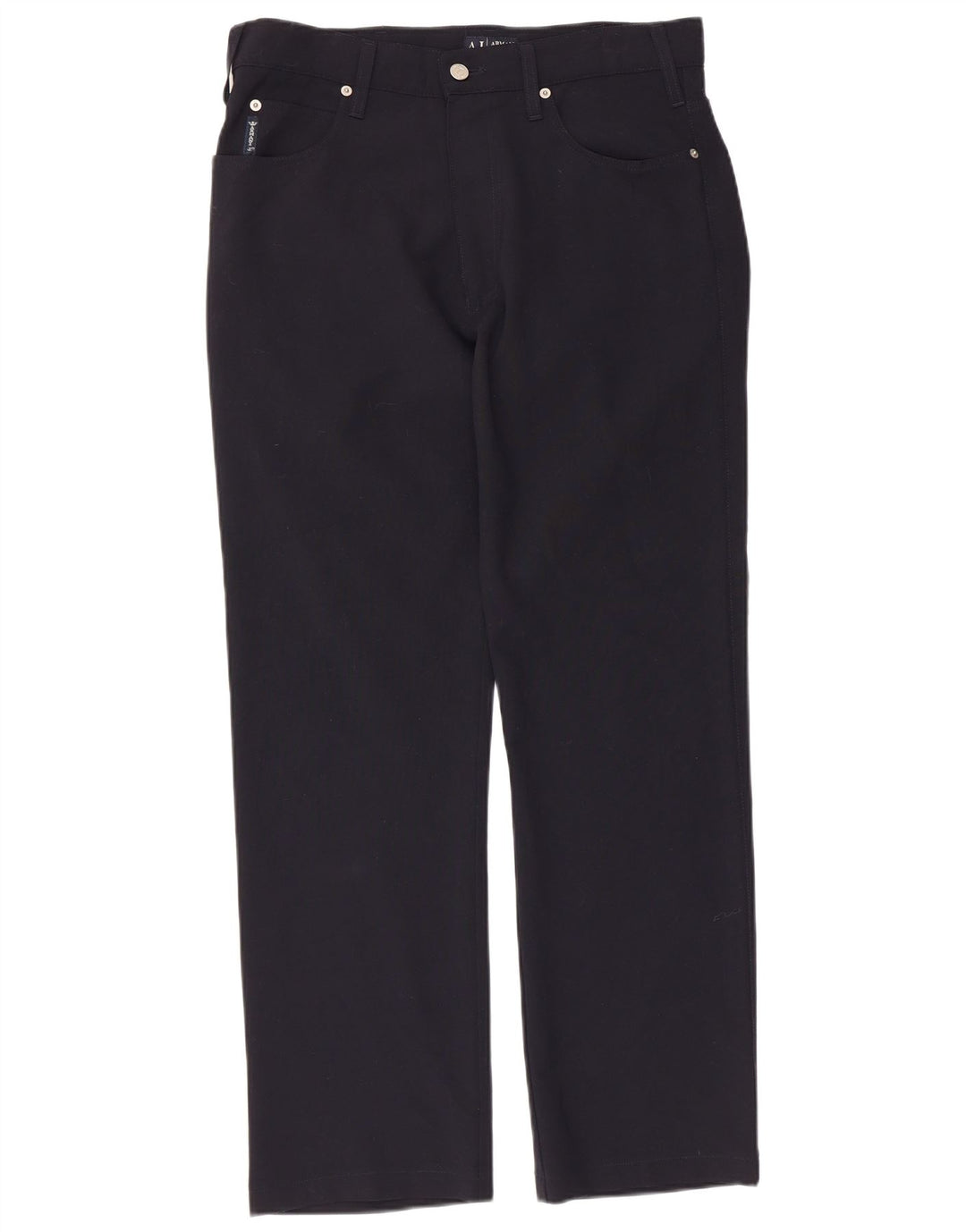 Мужские прямые повседневные брюки Armani W32 L29 темно-синие из полиэстера