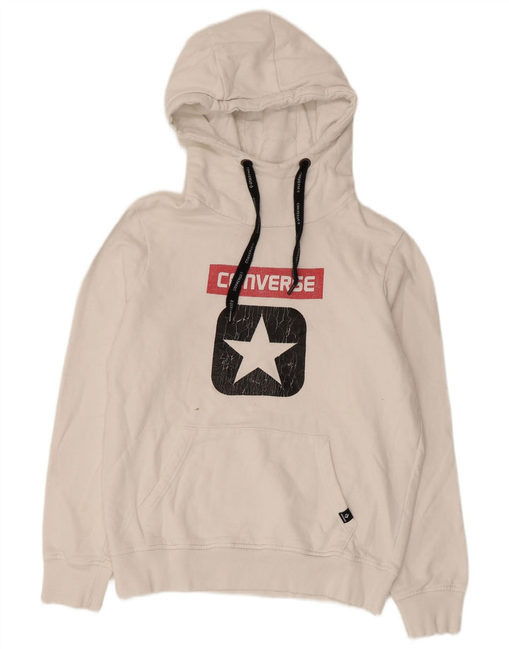 Женский джемпер с капюшоном Converse UK 14, средний белый, хлопок