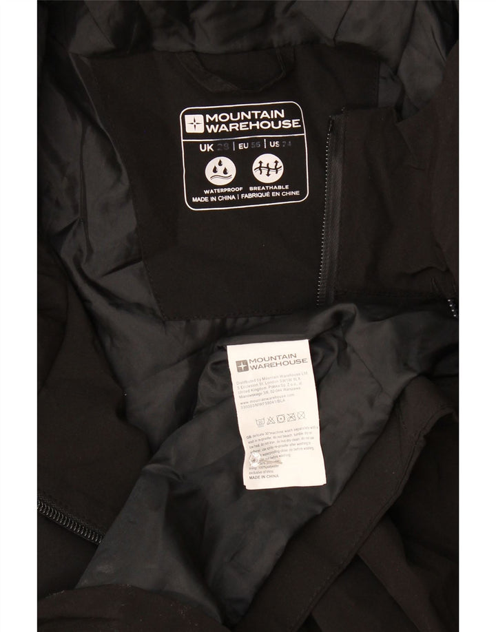 Женский плащ с капюшоном Mountain Warehouse UK 28 6XL, черный полиэстер