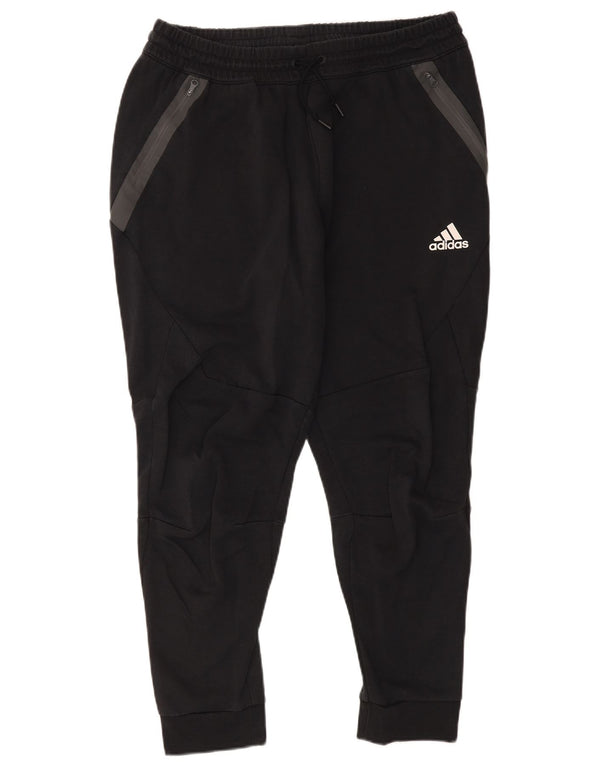 Мужские спортивные брюки Adidas Joggers XL, черный хлопок с цветными блоками