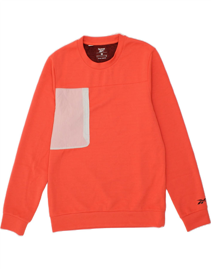 REEBOK Mens Sweatshirt Jumper Medium Red Polyester Vintage Reebok and Second-Hand Reebok from Messina Hembry 
