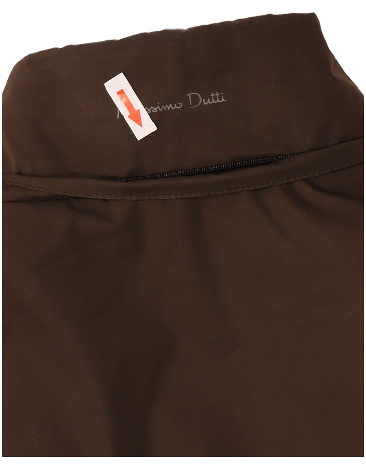Мужская стеганая куртка Massimo Dutti UK 42 XL Коричневый полиэстер