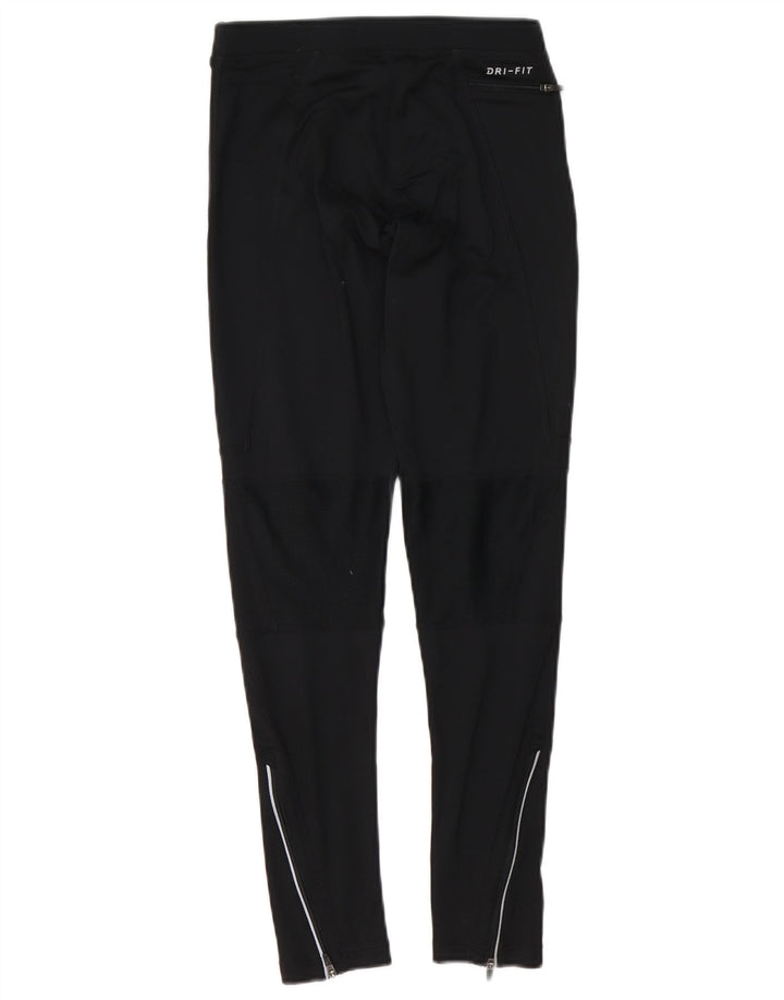 Женские леггинсы Nike Dri Fit UK 8, маленькие черные, полиэстер