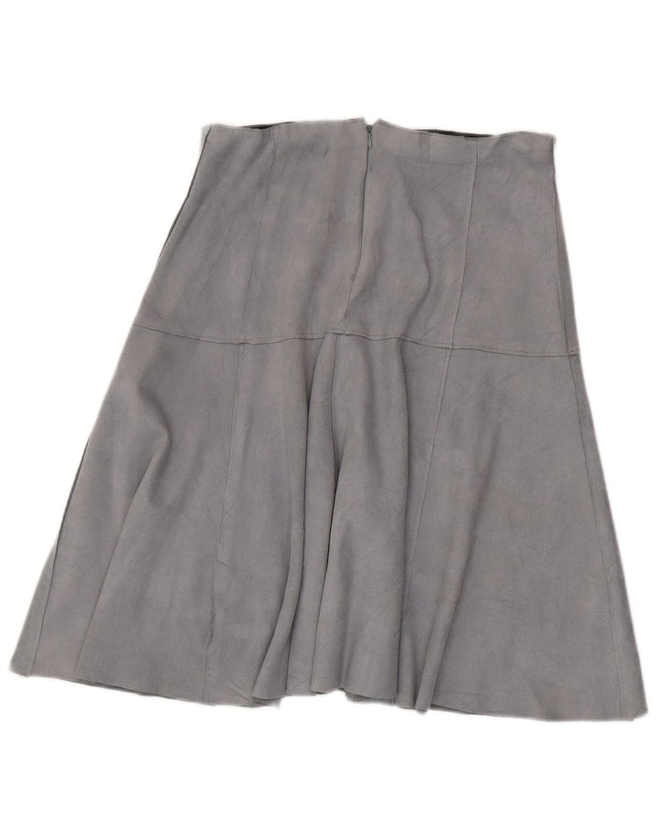 Женская замшевая юбка Zara, большая W30, синяя