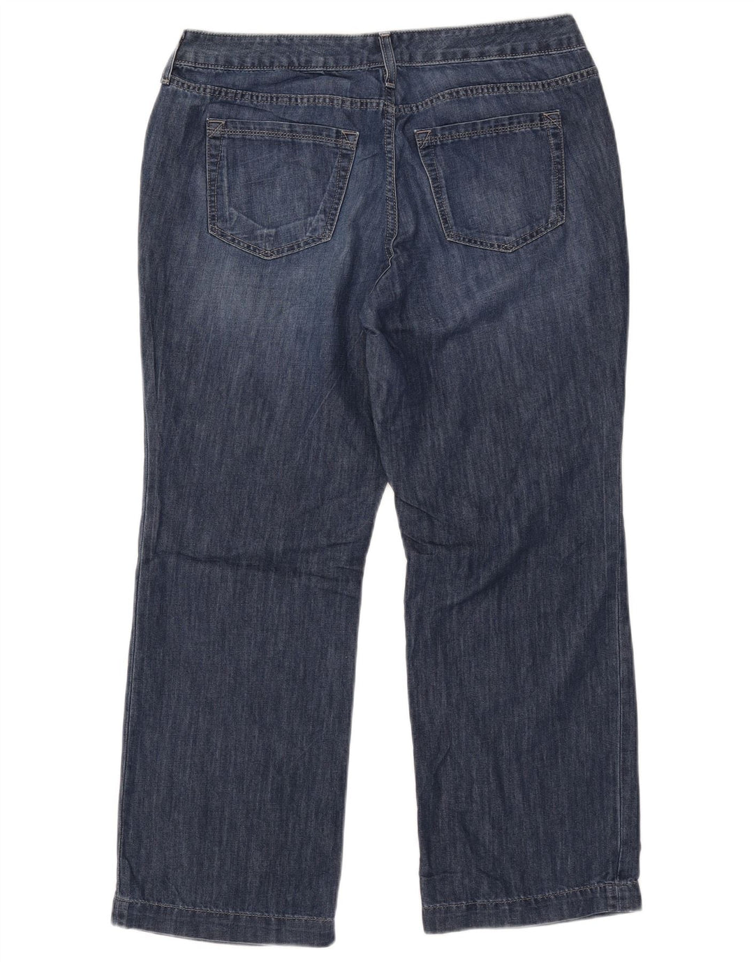 Женские прямые джинсы Eddie Bauer, размер США 12, большие размеры W35 L27, синий хлопок