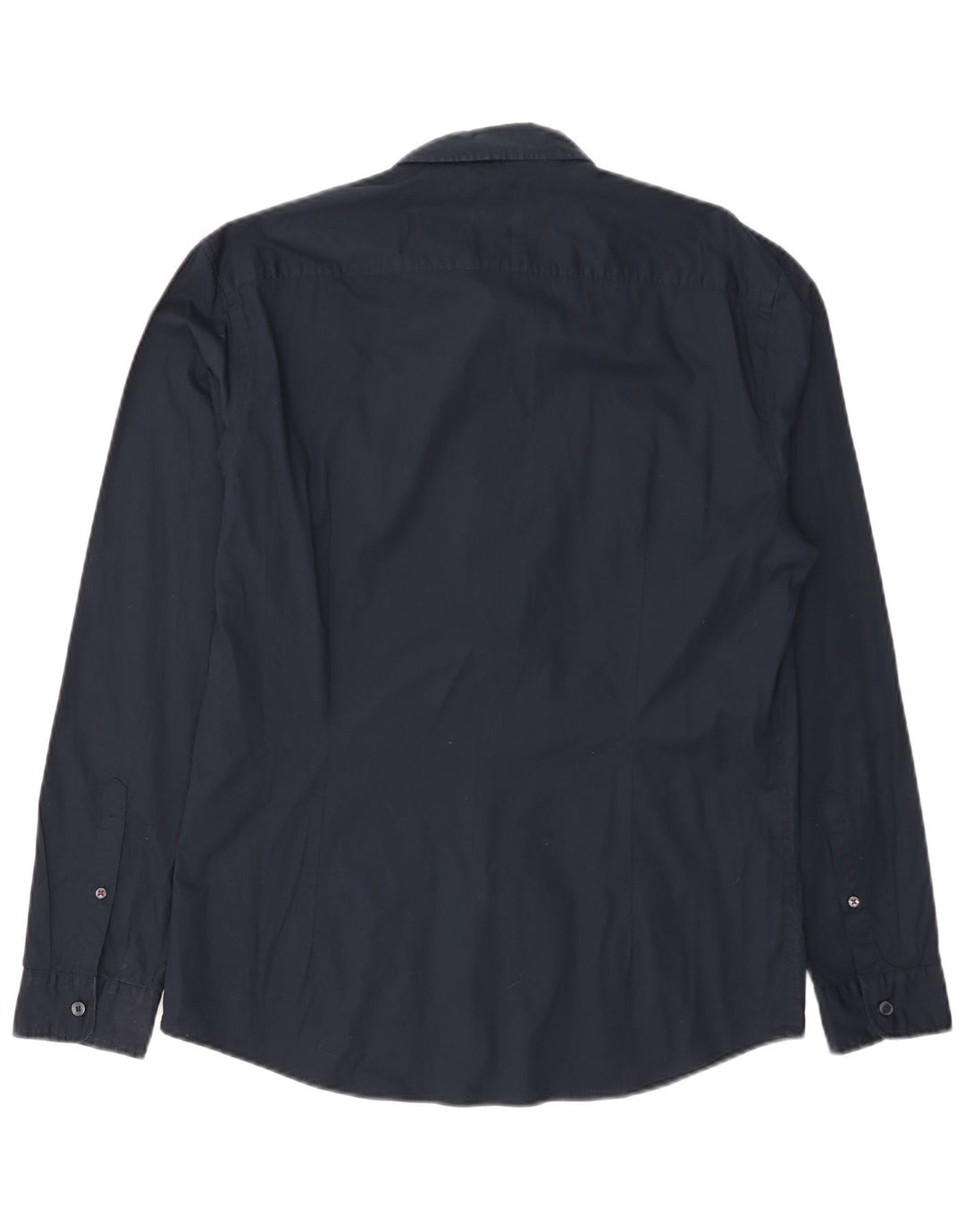 Мужская рубашка приталенного кроя Esprit, большой размер, темно-синий, хлопок