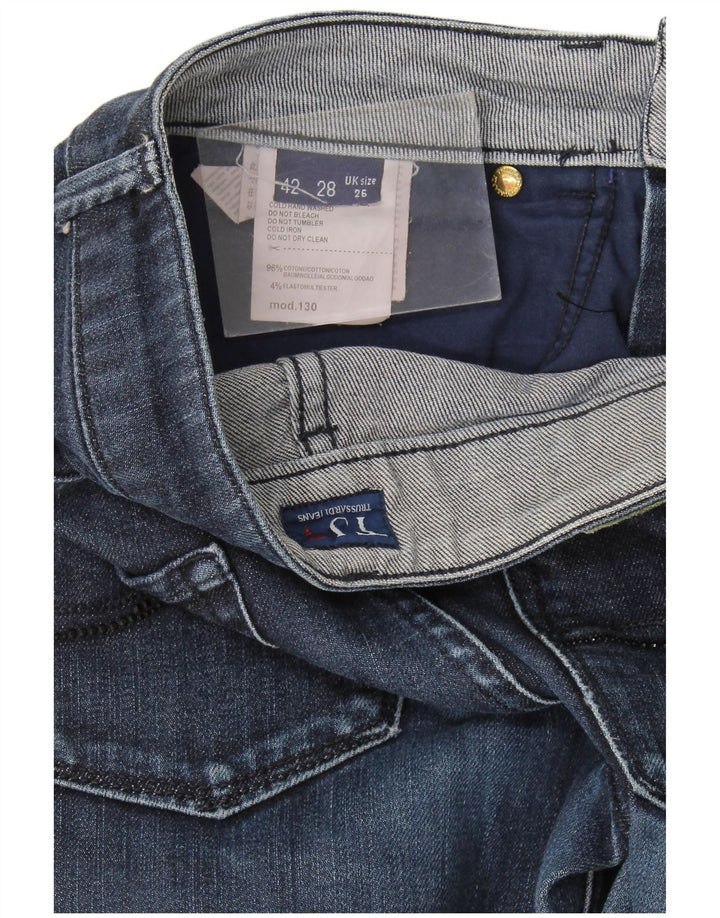 Женские узкие джинсы Trussardi W26 L29 Темно-синие, хлопок