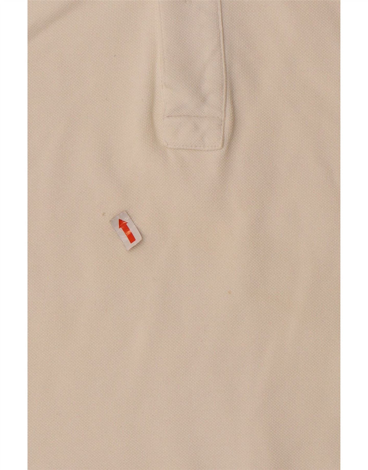 Мужская рубашка-поло Fred Perry среднего белого цвета
