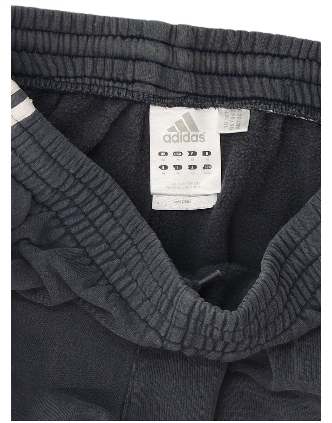 Мужские укороченные спортивные брюки Adidas, джоггеры, средний темно-синий, хлопок