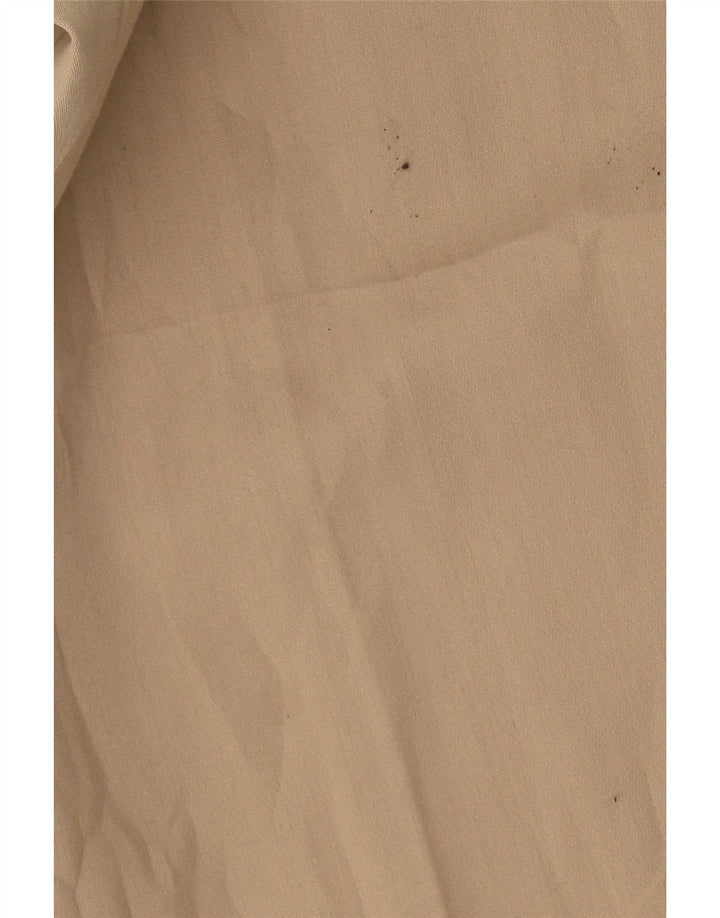 Женские прямые костюмные брюки Zara среднего размера W28 L27, бежевый полиэстер