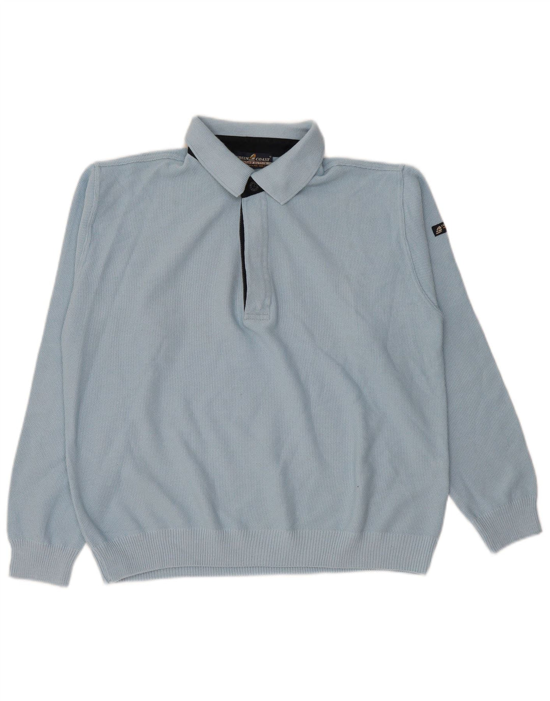 Мужской свитер с воротником-поло Green Coast IT 50, средний синий