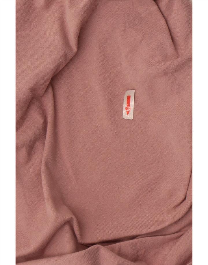 Мужская футболка Jack & Jones из хлопка среднего размера розового цвета