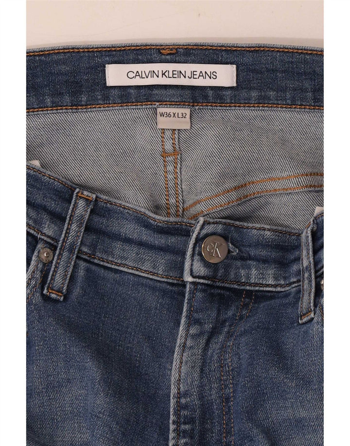 Мужские узкие джинсы Calvin Klein W36 L32 синие