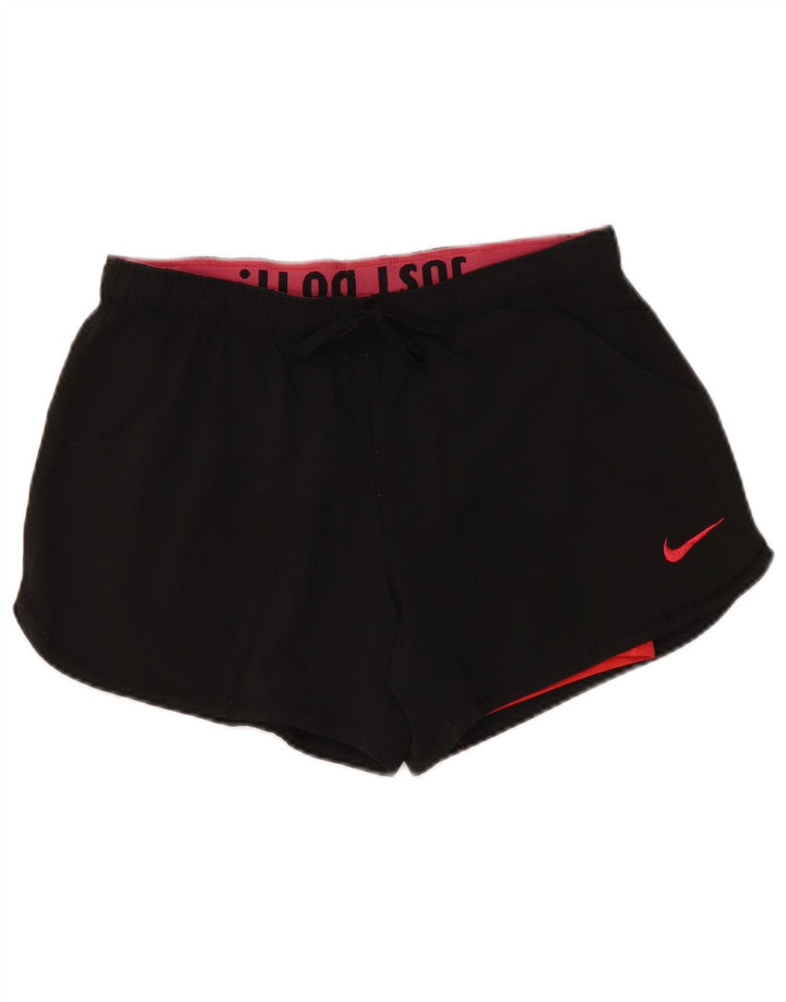 Женские шорты-шорты NIKE Dri Fit UK 10, маленькие черные, полиэстер
