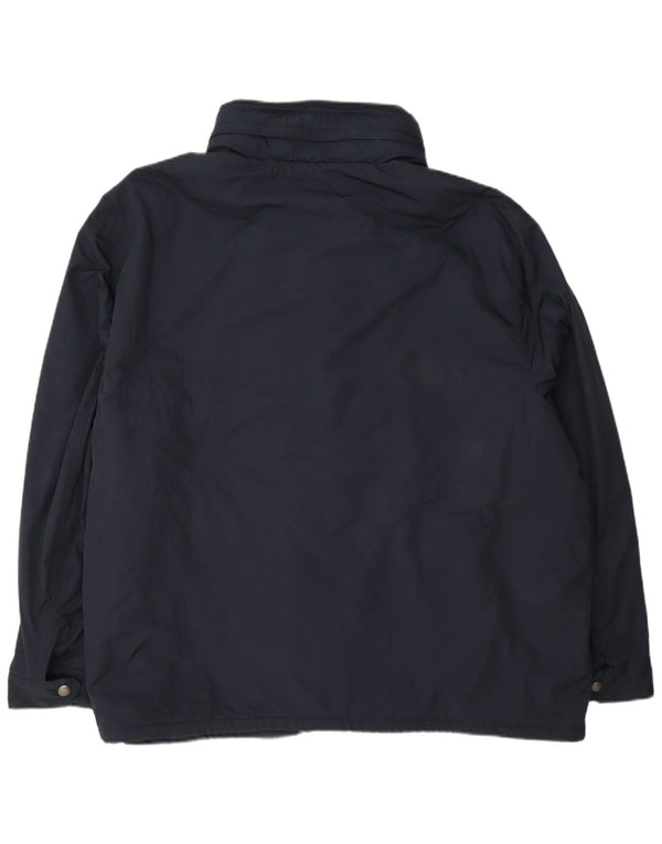 Мужская ветровка с большим капюшоном Ralph Lauren UK 48 4XL темно-синяя