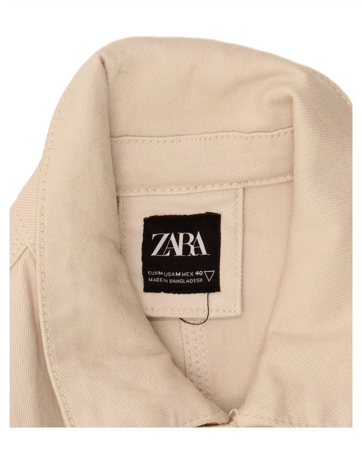 Мужская куртка Zara UK 38, средний бежевый, хлопок