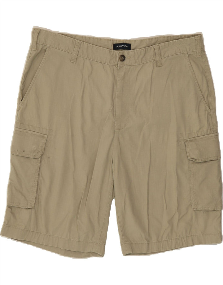 NAUTICA Mens Cargo Shorts W38 XL Green Cotton Vintage Nautica and Second-Hand Nautica from Messina Hembry 