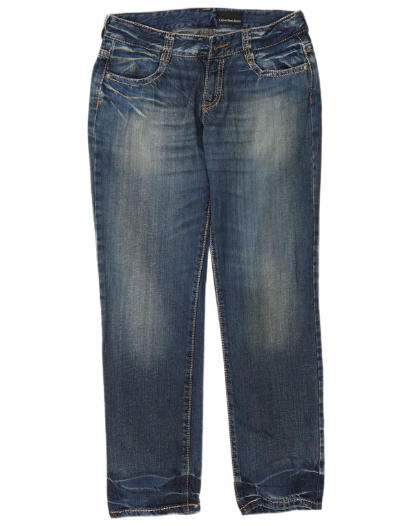 Calvin Klein Женские узкие джинсы W29 L28, синий хлопок