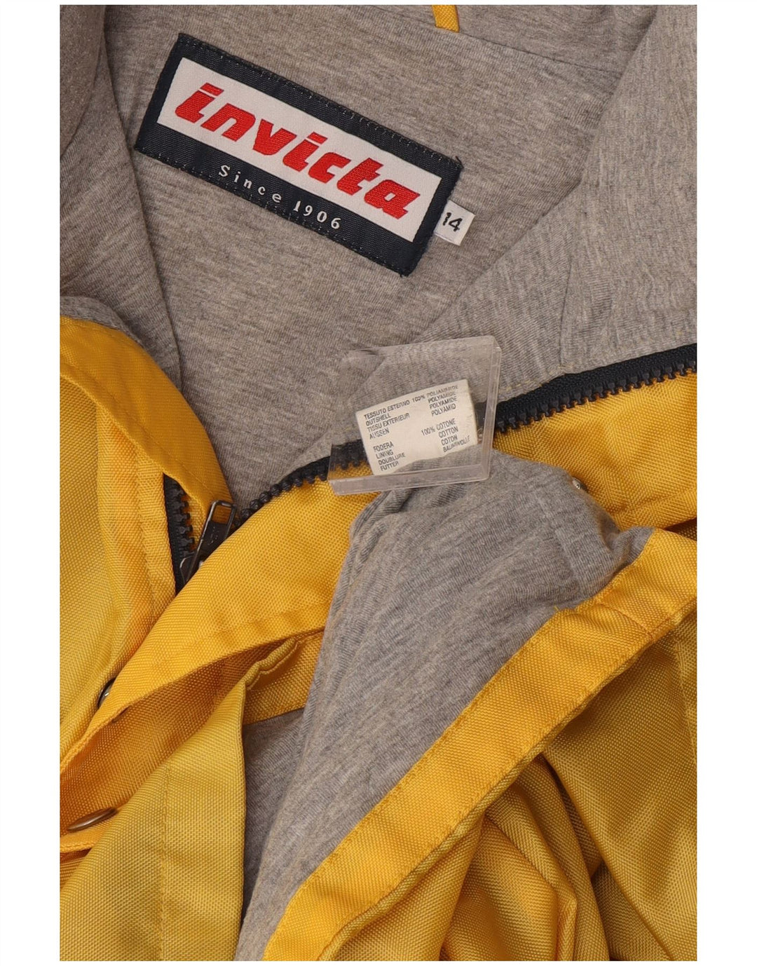 Женская ветровка Invicta с графическим рисунком UK 14, большой желтый полиамид