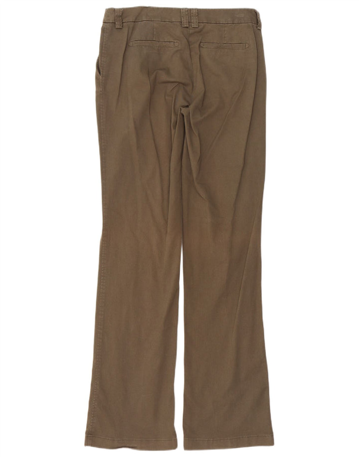LACOSTE Womens Bootcut Chino Trousers Size 38 Medium W32 L34 Brown Cotton