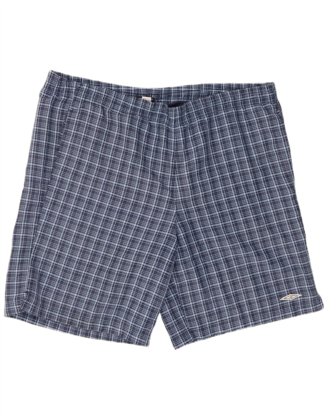 Мужские шорты для плавания Umbro XL, темно-синие, полиэстер в клетку