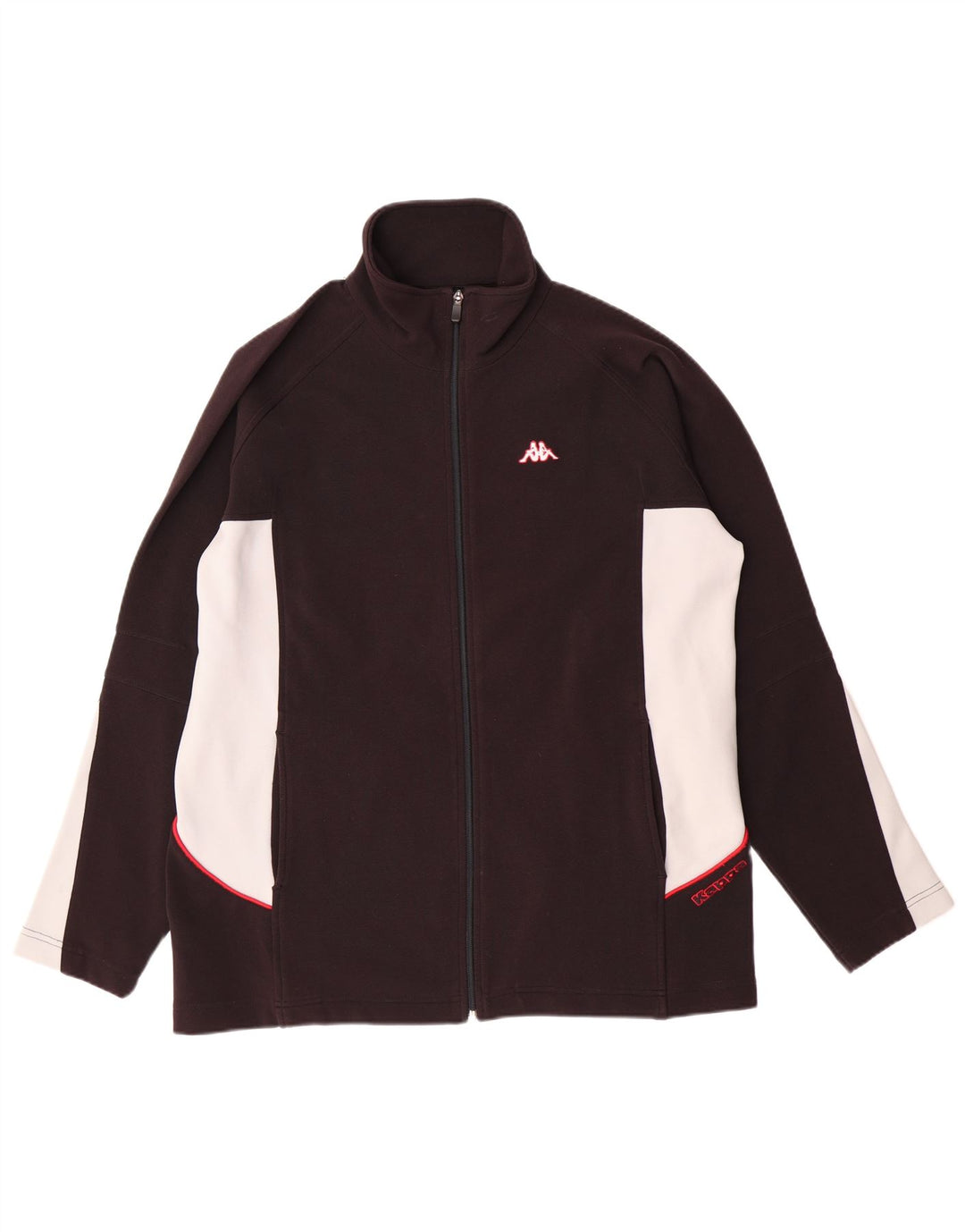 KAPPA Мужской спортивный костюм, верхняя куртка, большой черный полиэстер с цветными блоками