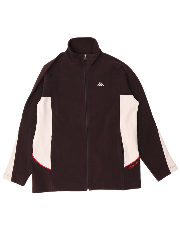 KAPPA Мужской спортивный костюм, верхняя куртка, большой черный полиэстер с цветными блоками