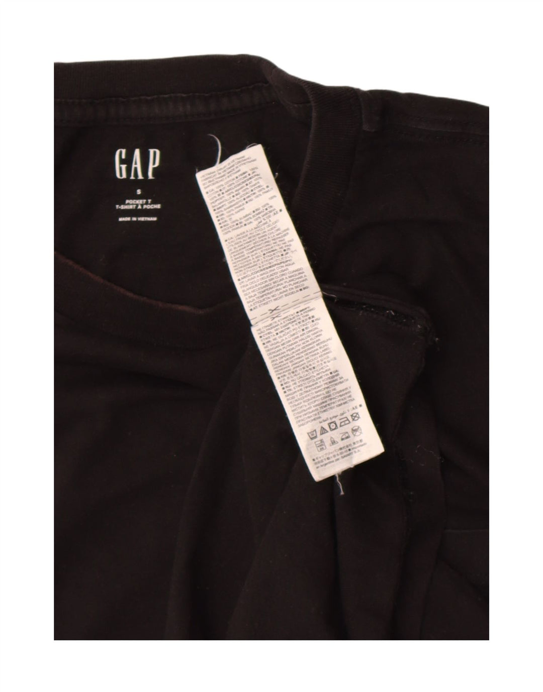 Мужская футболка Gap, маленький черный хлопок