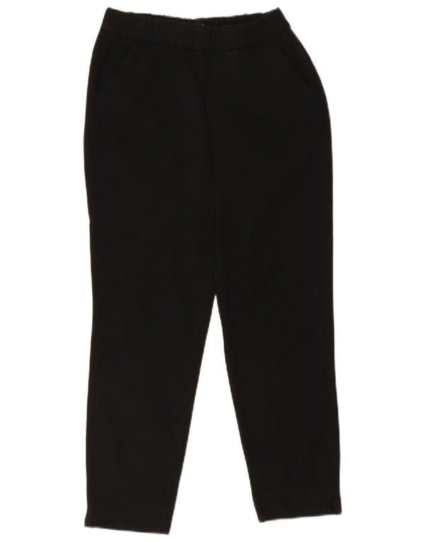 Женские узкие укороченные брюки Zara, маленькие W26 L24, черные