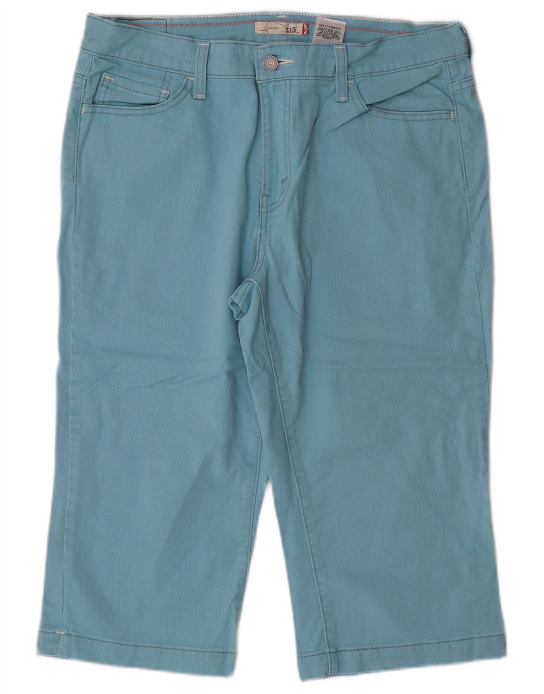 Женские джинсы-капри Levi's 515, США 12, большие, W34, синие, хлопковые, классические