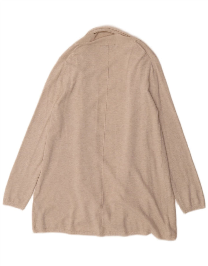 Женский открытый кардиган Zara UK 14, средний бежевый вискоза