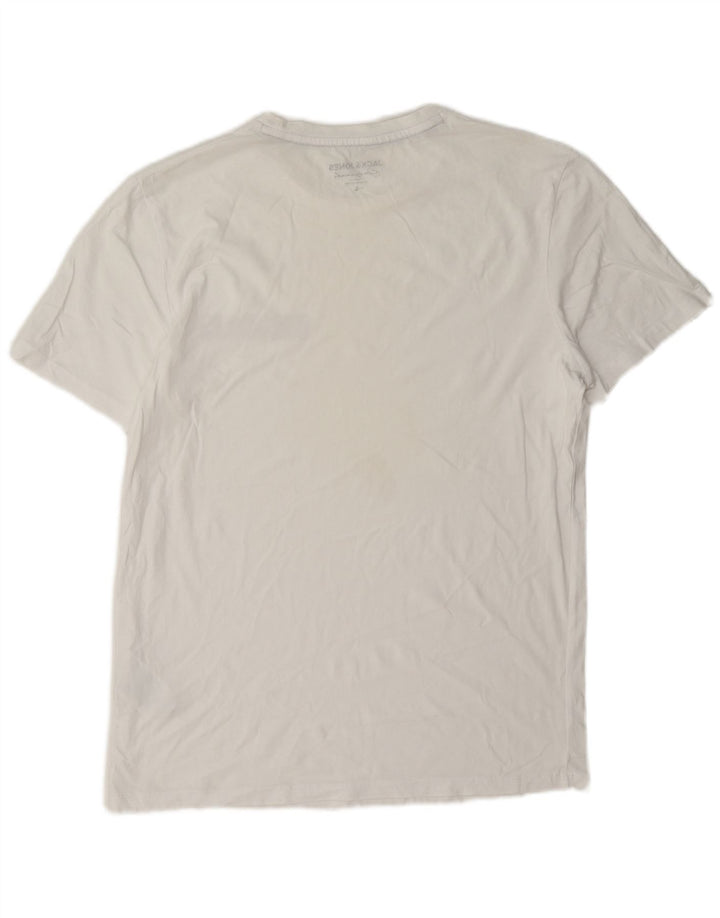Мужская футболка Jack & Jones, большой белый хлопок
