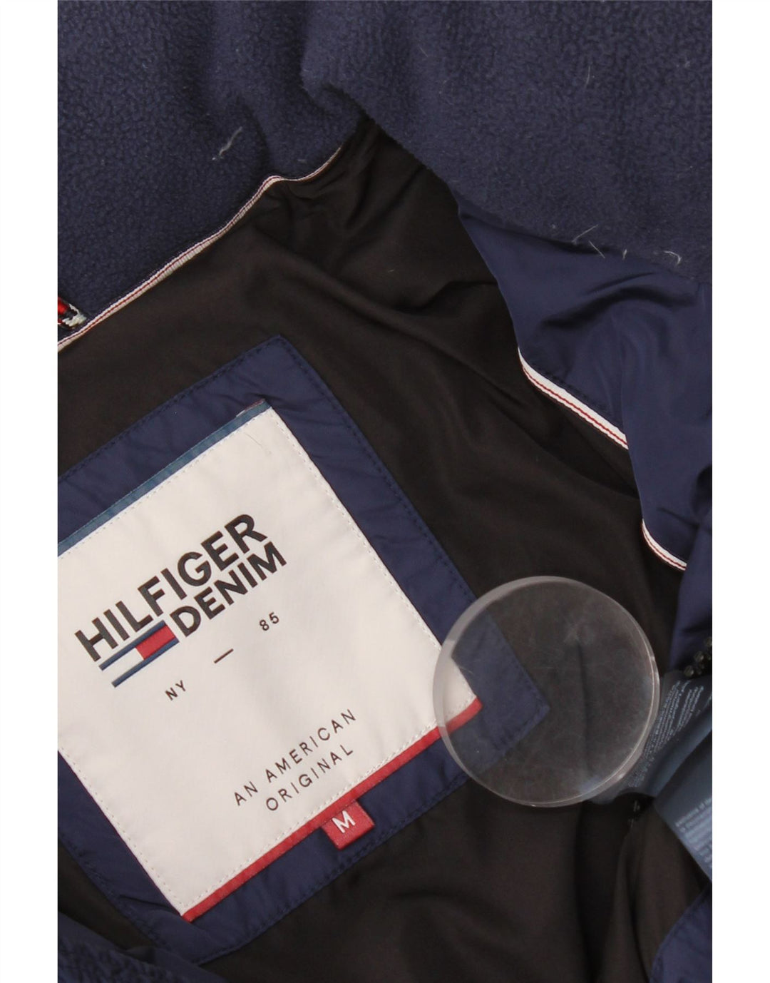Мужская стеганая куртка Tommy Hilfiger UK 38, средний темно-синий нейлон