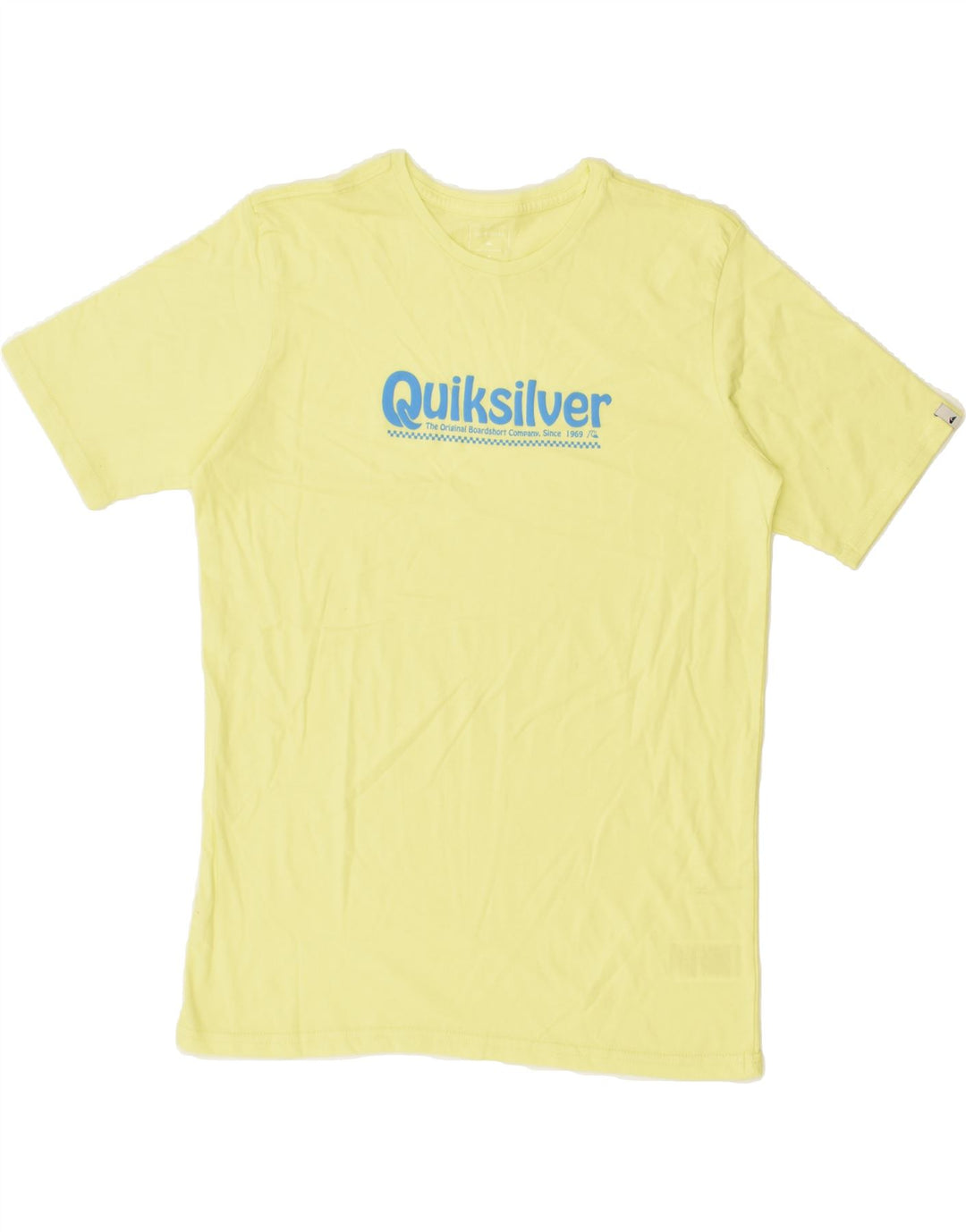 QUIKSILVER Boys Graphic T-Shirt Top 15-16 Years Yellow Cotton | Vintage Quiksilver | Thrift | Second-Hand Quiksilver | Used Clothing | Messina Hembry 